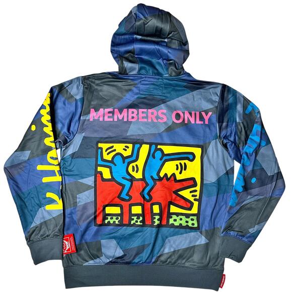 NWT Keith Haring x Members Only Graphic Print Hoodie Men’s M - Picture 2 of 8